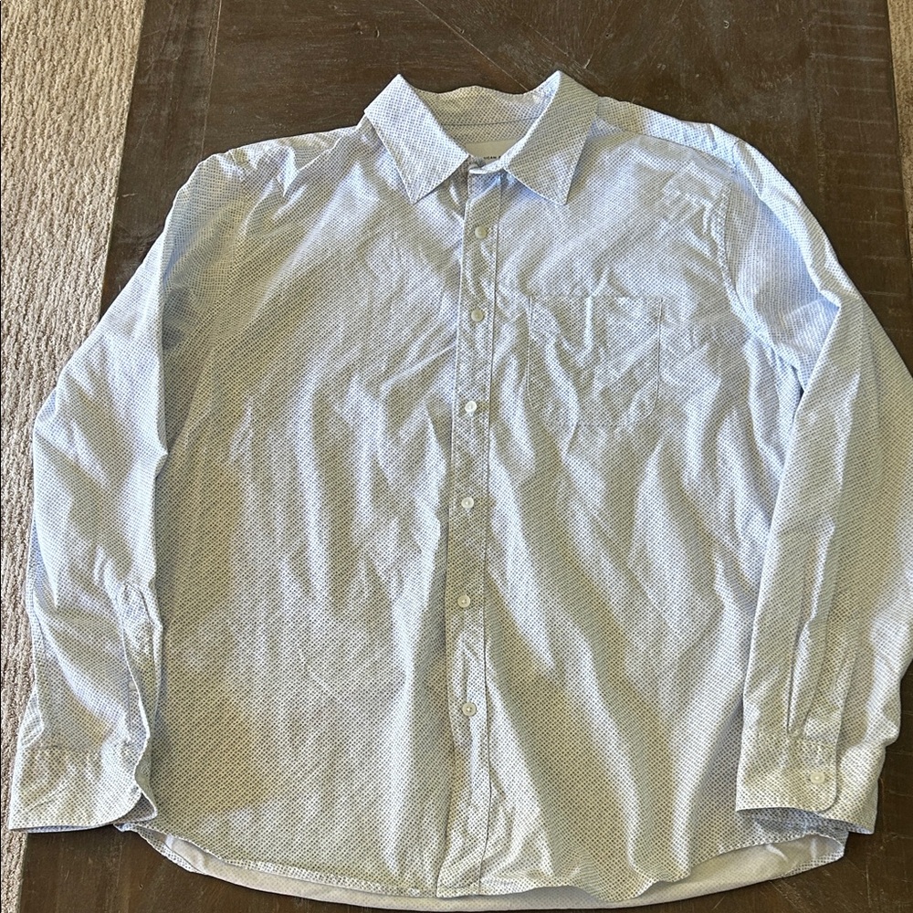 American Eagle Outfitters Light Blue Casual Shirt